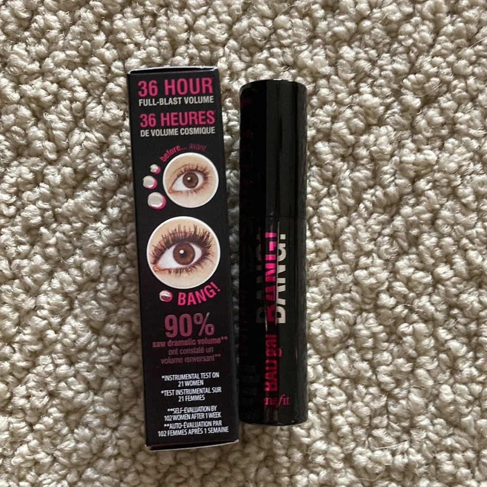 NEW benefit cosmetics Bad Gal Bang! Volumizing Mascara Deluxe Sample Size 0.1 oz